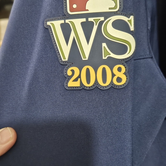 Magestic Cool Base 2008 WORLD SERIES Full Zip JACKET SIZE XXL CLEAN!!!! Vintage, - Picture 3 of 8
